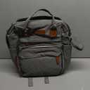 ISMGN Diaper Bag Backpack with Changing Station, Large Diaper Bag, Baby Bag, Multifunctional Diaper Bag, Gray