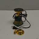 Cabilock Electric Incense Burner Metal Bakhoor Burner Holder Oud Frankincense Resin Burner for Yoga Spa Office Home Decor Green