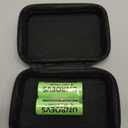 2 Packs 18500 Rechargeable Battery with Flat Top,3.7V 2000mAh INR 18500 High Capacity Li-ion Battery for Flashlights,Solar Garden Lights. (2, Flat Top)