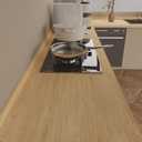 Light Wood Contact Paper Peel and Stick Waterproof Countertop Self-Adhesive Wallpaper Removable Vinyl Decor Roll for Kitchen Cabinet Covers 31x157 inch