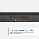 Cyber Acoustics USB Speaker Bar (CA-2890) Stereo USB Powered Speaker, Easily Clamps to Monitor, Convenient Controls