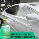 M MINGLE Pressure Washer Gun with Foam Cannon, 64 Fl Oz Car Wash Soap & 5 Power Washer Nozzle Tips, Car Wash Foam Gun for Car Washing, Patio Cleaning