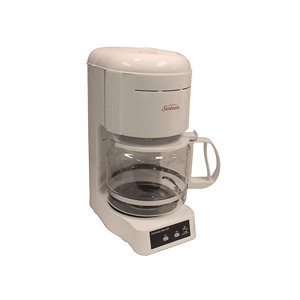 12-Cup Commercial Automatic Drip Coffee Maker, White