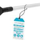 BIRDROCK HOME Grabber Reacher Tool with Long Handle and LED Light - 32 Inch Tool for Picking Up Objects - Lightweight Aluminum Design for Reaching & Grabbing Things - Handicap Aid with Rubber Grip
