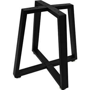 Round Metal Coffee Table Legs,16 Inch Black Iron Dining Table Base Only,Large Circle End Table Legs