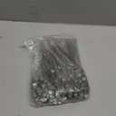 LEIFIDE 300 Pack Silver Lead Silver Round Security Seals 3/8 Inch (10mm) with 12 inch Wire Adjustable Utility Meter Seal for Gas, Water, Electricity, & More(Silver)