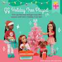 Glitter Girls 14-Inch Doll Accessories Winter Tree Playset 27 Pieces Deluxe Decorating Set Working String Lights & Gift Boxes 9 Cute Ornaments & Storage Chest 3+ Years Holiday Tree Set, Small