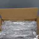 SMILHELTD Vertical Shoe Rack 8 Tiers Narrow Clear Sneaker Storage Holder Luxurious Heels Upwards Organizer Tower Space Saving Free Standing Shelf for Entryway Closet Garage (Transparent)