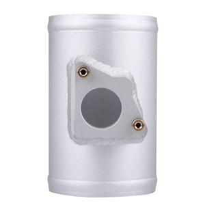 Aluminum Air Flow Sensor Adapter Mount, 77mm Mass Air Intake Meter Base, Compatible with 3 6, Built-in Control Valve, 5.1 Inch Length