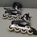 Bladerunner by Rollerblade Dynamo Jr Size Adjustable Hockey Inline Skate, Black and Red, Inline Skates (Size 1 - 4)