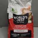 WORLD'S BEST CAT LITTER Multiple Cat Unscented, 15-Pounds - Natural Ingredients, Quick Clumping, Flushable, 99% Dust Free & Made in USA - Long-Lasting Odor Control & Easy Scooping