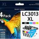 Lamburee LC3013XL Ink Cartridges with High-Yield Replacement for Brother LC3013 LC3011 Work with MFC-J491DW MFC-J497DW MFC-J690DW MFC-J895DW Printers (Black, Cyan, Magenta, Yellow, 4 Pack)