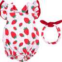 BABESIDE Reborn Baby Doll Clothes for 17-22 Inch Dolls, Strawberry Outfit Set, Cute Baby Doll Accessories for Reborn Girl Dolls