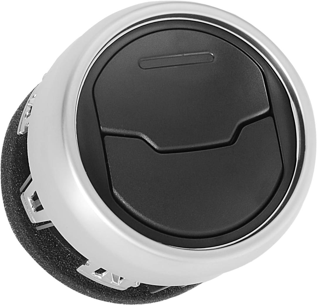 TQPONLY Dashboard AC Heat Air Vent Duct Silver | Compatible with 2015-2023 Ford Mustang Inner Accessories | Replaces FR3Z-19893-AE FR3Z-19893-AC