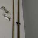 Single Curtain Rods 48 to 84 Inch, Antique Bronze Window Curtain Rods, 1-Inch Telescoping Drapery Rods, Decorative Curtain Rods with Cap Finials, Adjustable Window Treatment Curtain Rods (48-84")