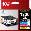DOUBLE D Maxify 1200 Ink Cartridges Compatible for Canon PGI-1200XL PGI 1200 XL Pigment, High Yield Work with Maxify MB2720 MB2050 MB2350 MB2320 MB2020 MB2120 (4BK,2C,2M,2Y) 10 Pack
