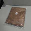 Smiry Square Table Cloth Cover, Waterproof Elastic Fitted Picnic Tablecloth, Wipeable Flannel Backed Vinyl Tablecloths for Camping, Dining, Outdoor (Brown, 42" x 42")