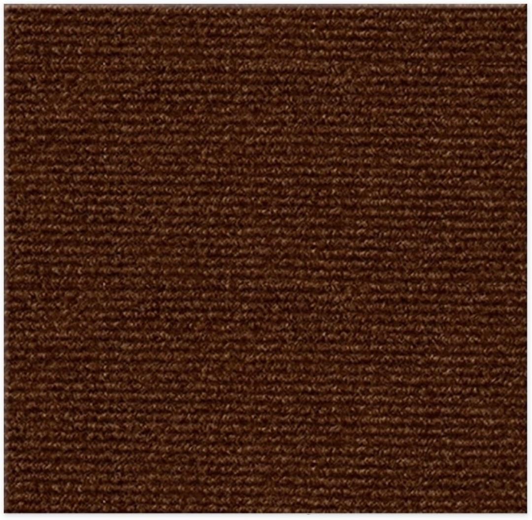24 * 24in Peel and Stick Carpet Tiles, Self Adhesive Floor Squares with Extra Soft Pad, Easy Installation for Bedroom, Living Room, Office, Rental (10, Brown)