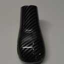 2pcs Black Carbon Fiber Gear Shift Knob Cover Trim Compatible with Cadillac XT4 XT5 XT6 CT5 CT6 2020 2021 2022 2023 2024