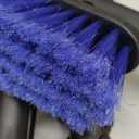 34" Extendable Ice Scrapers for Car Windshield 2-in-1 Snow Brush for Car Snow Scraper for Car Snow Scraper and Drush with Ergonomic Foam Grip for Cars, Trucks, SUVs with 360 Pivoting Brush Head Blue