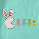 Ritatte Easter Shirt for Girls Toddlers Cute Bunny Eating Peeps Graphic Outfit Kids Funny Rabbit T-Shirt Short Sleeve Tee Top