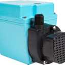 Little Giant 3E-12N, 115-Volt, 1/15 HP 500 GPH Oil-filled Direct Drive In-Line or Submersible Pump with 6-ft. Cord, Blue, 503103