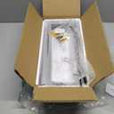 WOPITUES Floating Shelves with Black Metal Guardrail, Shelves for Wall Decor Set of 3, Wall Shelves for Bedroom, Bathroom, Kitchen, Living Room, Plants, Picture Frames, Art- Black (15.7 inch)