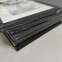 upsimples 8x10 Picture Frame Set of 5, Display Pictures 5x7 with Mat or 8 x 10 Without, Wall Gallery Photo Frames, Black