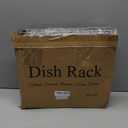 SNTD Dish Drying Rack - Small Dish Rack for Kitchen Counter, Stainless Steel Dish Drainer with Utensil Holder and Drainboard, 11" W x 15" L (Silver)