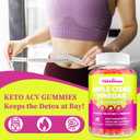 Apple Cider Vinegar Gummies, Keto ACV Gummies for Women and Men, Apple Cider Vinegar Supplement with Green Tea, B12, Probiotic for Detox Cleanse, Metabolism & Digestive Health, Vegan - 2 Months Supply