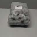 Waffle Bath Mat-Runner Rug, Super Absorbent Non Slip Bath Mats for Bathroom Machine Washable Long Rugs with Tassels, Bath Rugs for Bathroom Floor Beside Tub, 2' x 6' (Light Grey)