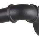 Black Metal Pipe (1" ) Curtain Rods Windows 18-28 Industrial Style Wrap Around