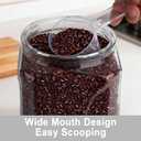 Glass Jars with Lids 78 oz, Airtight Silicone Seal & Non-Slip Design, Large Glass Storage Containers with Lids, Wide-Mouth Storage Containers for Kitchen, Laundry, Pantry & Office