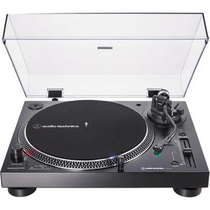 Audio-Technica AT-LP120XUSB-BK Direct-Drive Turntable (Analog & USB), Fully Manual, Hi-Fi, 3 Speed, Convert Vinyl to Digital, Anti-Skate and Variable Pitch Control, Black