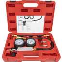 Cylinder Leak Down Tester Kit, Tu-21 Dual Gauge Cylinder Leakage Checker Automotive Compression Test Kit for Trucks Motorcycles