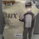 Spooktacular Creations Halloween Realistic T.rex Costume Outfit Dinosaur Jumpsuit with Egg for Kids Toddler Dress-up Party (12-18 Months, Brown)