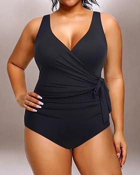 Yonique Women Plus Size One Piece Swimsuit 22W