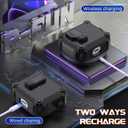 6 x R-fun for AirPods 3 Case Cover with Lock & Cleaning Kit, Keychain, Magnetic Lid, Compatible with AirPods 3rd Generation 2021 Protective Case, Support Wireless Charging, Black