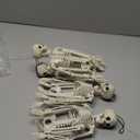 WODMAZ 5 Packs Halloween Skeletons, 16" Halloween Full Body Skeleton with Posable Joints for Haunted House Graveyard Props Decor