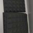 24 Pack-12 x 12 x 2 Inches Pyramid Designed Acoustic Foam Panels, Sound Proof Foam Panels Black, High Density and Fire Resistant Acoustic Panels, Sound Panels, Studio Foam for Wall and Ceiling