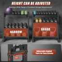 3-Tier Dumbbell Rack, 1100LB Capacity Adjustable Weight Rack for Home Gym, Heavy-Duty Weight Stand for Dumbbells Kettlebells & Weight Plates(Rack Only)