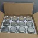 Tebery 24 Pack Home Glass Mason Jars with Silver Metal Lids and Bands, 7.6 OZ Wide Mouth Glass Canning Jars for for Canning, Preserving, Meal Prep, Overnight Oats, Jam, Jelly