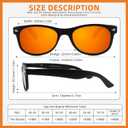2 Pack Reader Sunglasses for Men Women Classic Rectangle Reading Glasses Outdoor Full Lenses Magnifying Eyewear UV Protection Black Bue/Black Red+2.5