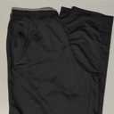 MAGNIVIT Men's Mesh Warm-Up Sweatpants Open Bottom Lightweight Athletic Jogger Pants Black/Grey