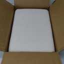 Vanity Stool Chair and Pouf Ottoman-Modern Multifunctional Vanity Stool and Foot Rest with Wool and Acrylic Leg for Makeup Room, Living Room, Bedroom (White)