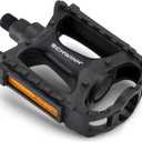 Schwinn Alloy or Composite Bike Pedals, Silver or Black, Set of 2, Durable, 9/16" or 1/2" and 9/16" fits Most Adult Bikes, Easy Installation, Replacement Bike Pedals