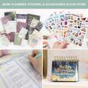 2 x bloom daily planners 2026 Hardcover Calendar Year Goal & Vision Planner (January to December) - Monthly & Weekly Agenda Organizer - 7.5" x 9" - Beige Bouquet