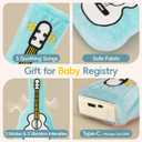 Baby Crib Vibrating Soother, 3 Vibration Modes 5 Soothing Sounds for Colic Calm, Bassinet Vibrating Soother, Newborn Essential, Baby Shower & Registry Gift