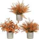 Fall Fake Potted Plants Artificial Plants for Shelf/Living Room/Wall/Home Decor (Fall)