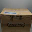 STERILITE Latching Storage Box, See-Through Base, 32-Qt